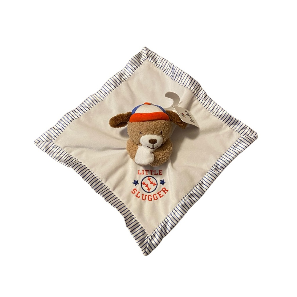 Baby Starters - teddy “Littlee Slugger” Rattle Security Blanket
